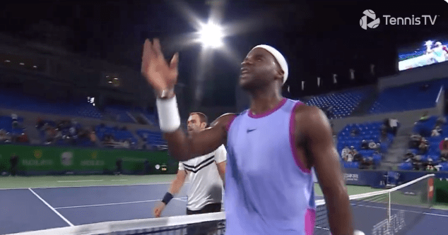 Frances Tiafoe cursed out the chair umpire in Shanghai after losing a match in three sets.